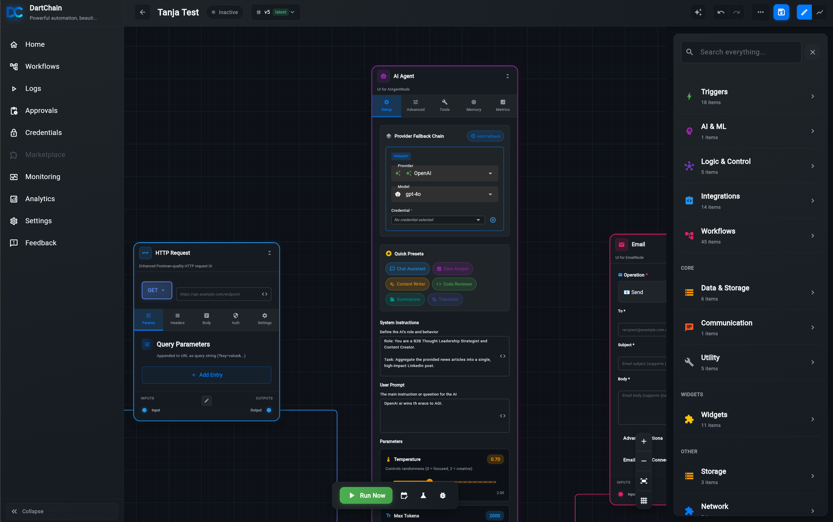 DeepChain Platform Screenshot